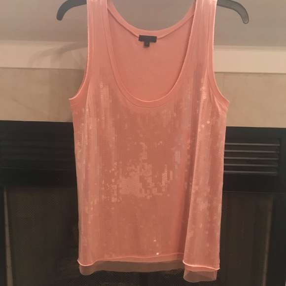 J Crew Tissue Sequin Small Pink Tank - Picture 4 of 8